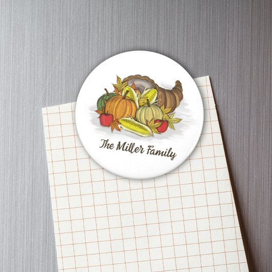 Erntedankfest Herbstlicher Ernte Gemüse Magnet