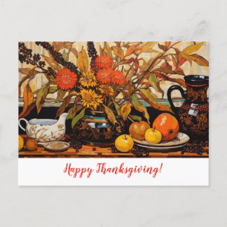 Erntedankfest-Herbstmalerei Postkarte