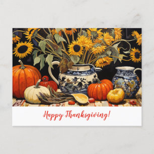 Erntedankfest Herbstmalerei Postkarte