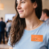 Erntedankfest in Orange  Namenschild