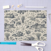 Erntedankfest Indigo Blau Toile Seidenpapier (Handwerk)