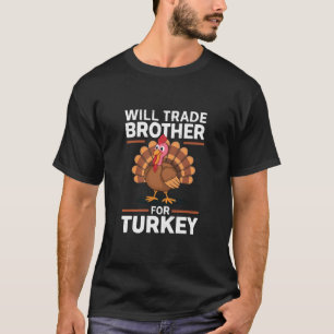 Erntedankfest-Kinder werden Bruder gegen Truthahn T-Shirt