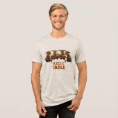 Erntedankfest: Kindertisch Tri-Blend Shirt (Vorderseite voll)