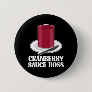 Erntedankfest Konservierte Cranberry-Sauce Boss Tr Button