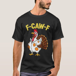 Erntedankfest Lustiges Huhn als Truthahn verkleide T-Shirt