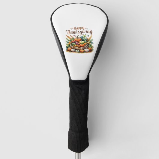 Erntedankfest mit Pumpkins Golf Headcover (Vorderseite)