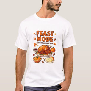 Erntedankfest-Modus – Vintage-Puten-Dinner T-Shirt