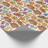 Erntedankfest Muster Herbsternte Geschenkpapier (Ecke)