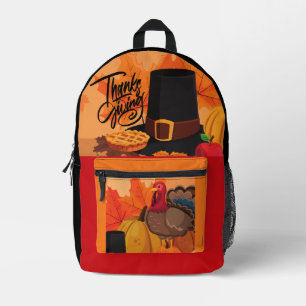 Erntedankfest-Muster, modern trendy Bedruckter Rucksack