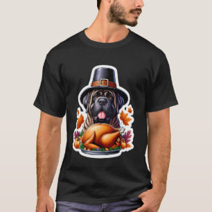 Erntedankfest Neapolitanischer Mastiff Hundebesitz T-Shirt