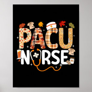 Erntedankfest Pacu Krankenschwester Herbst Herbstl Poster