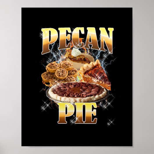 Erntedankfest Pecan Pie Bootleg 90er Rap Rock Vint Poster (Vorne)