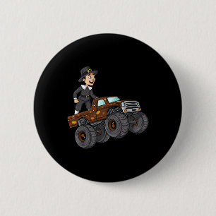 Erntedankfest Pilger fährt Monstertruck Kleinkinde Button