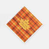 Erntedankfest-Plaid Ahorn Serviette (Ecke)