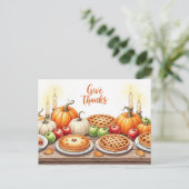 Erntedankfest Postkarte (Stehend Vorderseite)