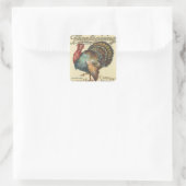 Erntedankfest Quadratischer Aufkleber (Tasche)
