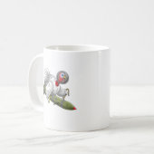 Erntedankfest-Raketen-Feuertruthahn Kaffeetasse (Vorderseite Links)