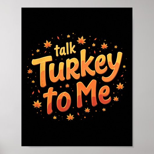Erntedankfest Rede Puter Zu Mir Pumpkin Poster (Vorne)