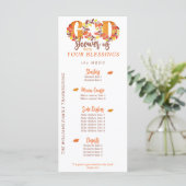 Erntedankfest religiöses Bibelzitat Abendessen Menükarte (Stehend Vorderseite)