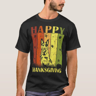 Erntedankfest Retro Australian Cattle Dog Erntedan T-Shirt