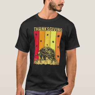 Erntedankfest Retro-Echidna passende Familien-Schl T-Shirt