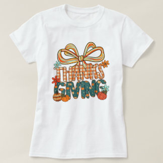 Erntedankfest-Shirt – Süßes Herbst-Karomuster mit T-Shirt