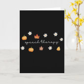 Erntedankfest Sprachtherapie Herbst Sprachsprache Karte (Gelbe Blume)