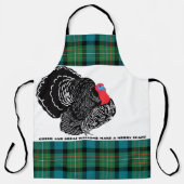 Erntedankfest-Tartan-Puten-Schürze Schürze (Vorderseite)