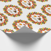 Erntedankfest Thanksgiving-Geschenkpapier Geschenkpapier (Ecke)