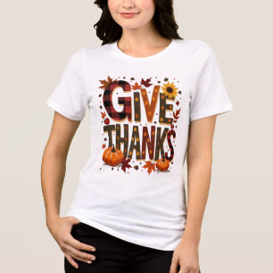 Erntedankfest Thanksgiving Tri-Blend Shirt