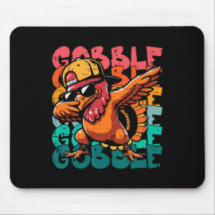 Erntedankfest Truthahn Dab Gobble Lustiger Kleinki Mousepad