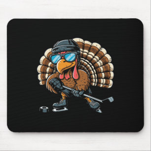 Erntedankfest Truthahn Eishockey Spieler Sport Jun Mousepad