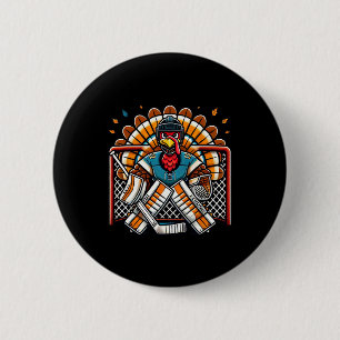 Erntedankfest Truthahn Eishockey Torwart Jugend Ju Button
