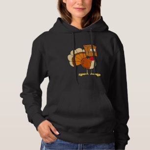 Erntedankfest Truthahn Falsche Katze Miauen Katze Hoodie