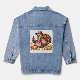 Erntedankfest Truthahn Herbst Jeansjacke