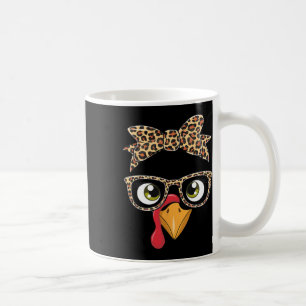 Erntedankfest Truthahn Leopard Gles für Frauen Dam Kaffeetasse