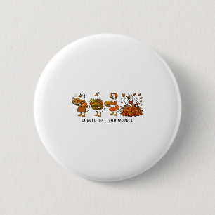 Erntedankfest Truthahn Männer Frauen Kinder Gacker Button