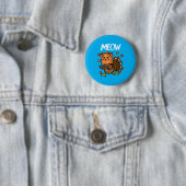 Erntedankfest Truthahn Miauz Katze Kopf Fall Button (Beispiel)