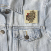 Erntedankfest Truthahn Pin Button (Beispiel)