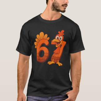 Erntedankfest Truthahn Sechs Sieben Witz T-Shirt