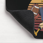 Erntedankfest Truthahn und Touchdowns Fußball Männ Mousepad (Ecke)
