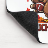 Erntedankfest Truthahn und Touchdowns Fußball Spie Mousepad (Ecke)