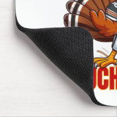 Erntedankfest Truthahn und Touchdowns Lustiger Foo Mousepad (Ecke)