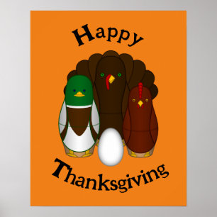 Erntedankfest-Turducken -  Poster