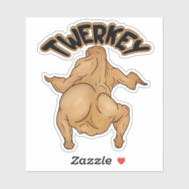 Erntedankfest-Twerkey-Aufkleber Aufkleber