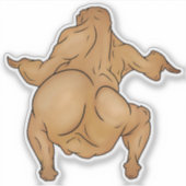 Erntedankfest-Twerkey-Aufkleber Aufkleber (Vorderseite)