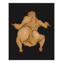 Erntedankfest-Twerkey-Glossy-Plakat Poster