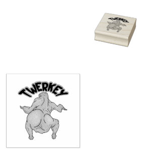 Erntedankfest-Twerkey-Holzstempel Gummistempel