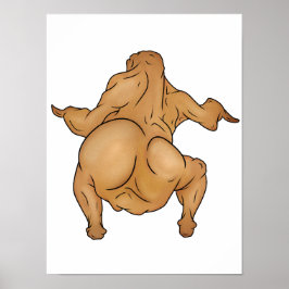 Erntedankfest-Twerkey-Plakat Poster