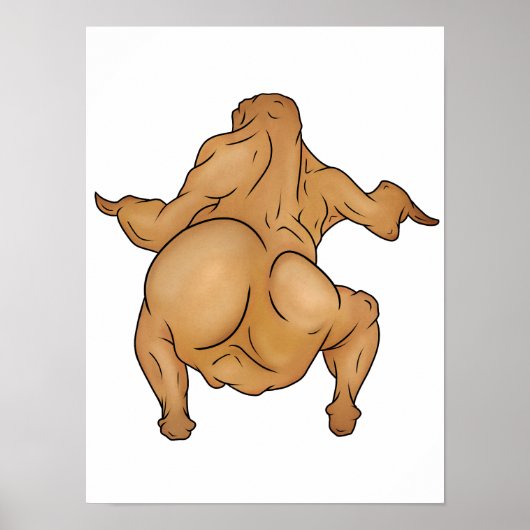 Erntedankfest-Twerkey-Plakat Poster (Vorne)